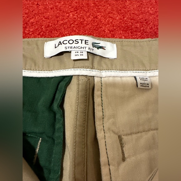 Lacoste mens cargo pants new with tags size Us 30 Fr 38 - Picture 6 of 7